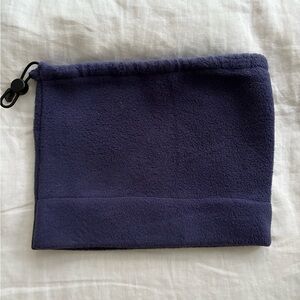 Dark Blue Handmade Fleece Neck Warmer Hat combo.